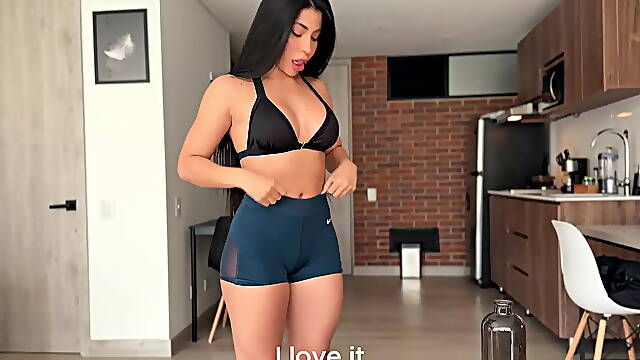 Gym Girl with Perfect Ass gets Fucked by Her Roommate