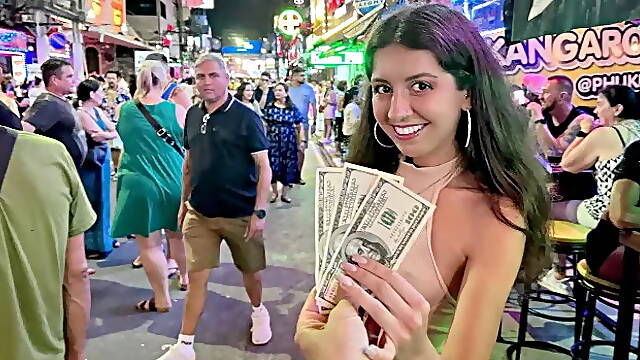 Picked Up a Prostitute on the Street and Fucked Her in all Holes, Cum on Her ...