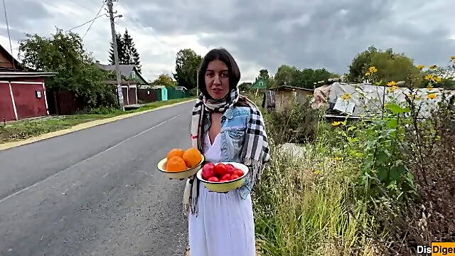 I Asked the Farmer to Show how She Grows Juicy Fruits and Vegetables...
