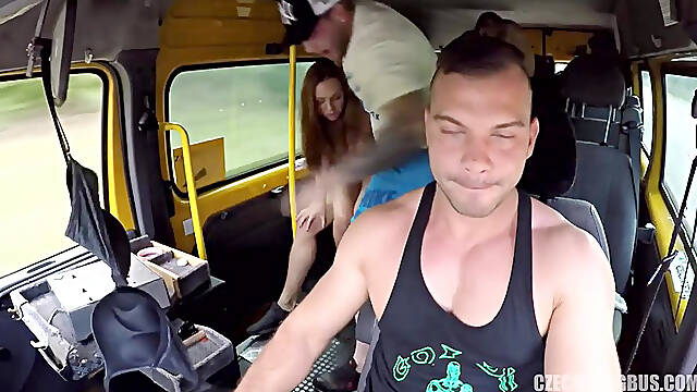 Gangbang bus Twins and Friend full video