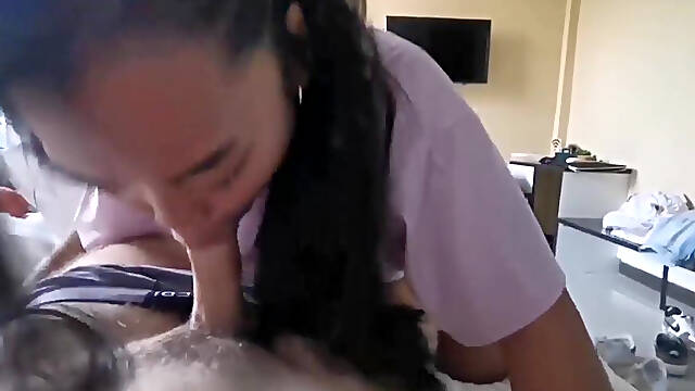In Thailand I Fuck The Cleaning Lady With Huge Boobs And I Cum On Her Face