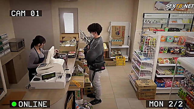Caught On Security Camera: Customers, Part Timers, Suppliers, Complainers... Fumika Kashiwagi, A Part Time Wife Earning 1,050 Ye
