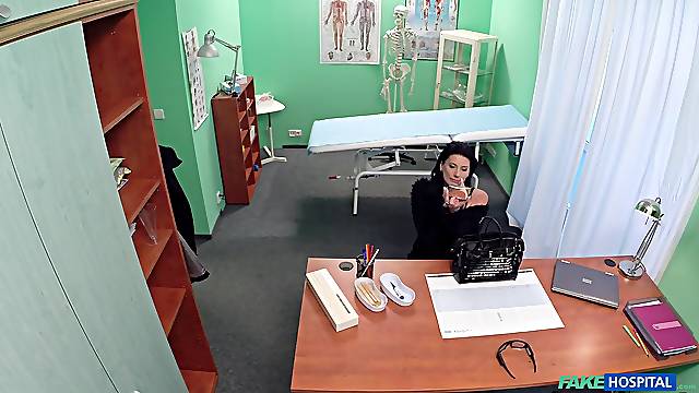 Fake hospital video with kinky Celine Noiret and the doctor