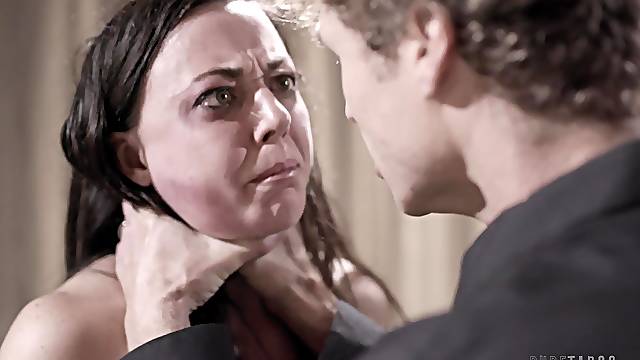 Rough pussy and mouth fucking with choking with Whitney Wright