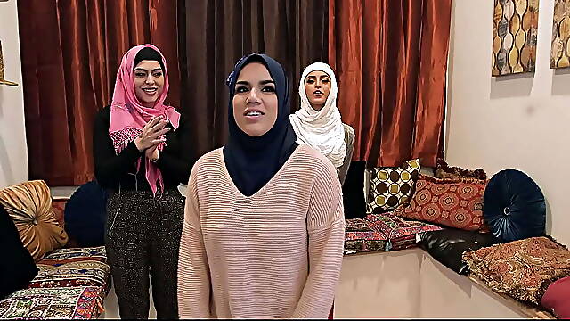 Teen reality first time Hot arab girls try foursome