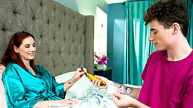 Big-Titted Stepmom Teaches Hard, Wet Lessons