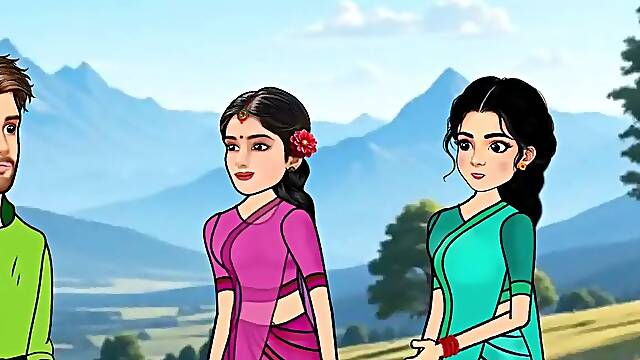 Two friends in the village. desi sex video Hindi sex story cartoon video