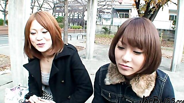 Osaka Two Girls One Cock Messy 3way – Creampie Finish