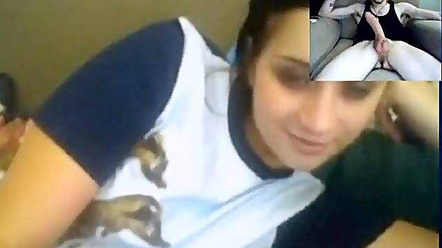 Monster cock selfsuck shock on skype