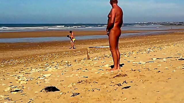 Beach exhib near surfers