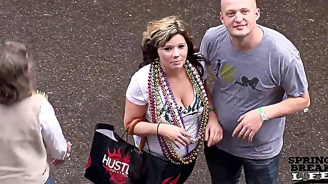 Mardi Gras Chicks on Bourbon Street - SpringbreakLife