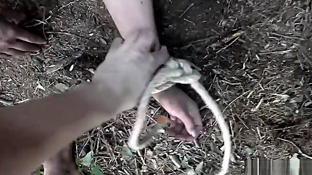 Tied and captured