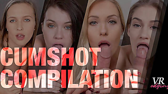 Cumshot Compilation - Edging Compilation with Busty Pornstars