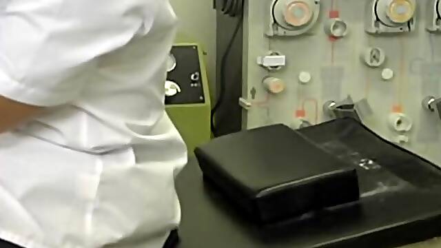 Lovely Japanese gal got her twat toyed at a gyno clinic