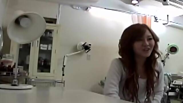 Gyno toyed the cunny of a beautiful Japanese bitch