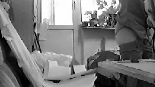 Two horny lesbians having sex on the hidden camera