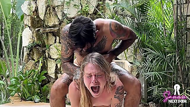 Intense anal fuck with tourist in Mexico