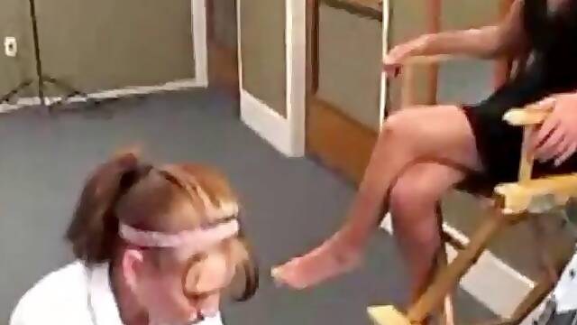 Gorgeous brunette seduces shy woman into first time lesbian sex: Doggy, Licking Xhamster Porn