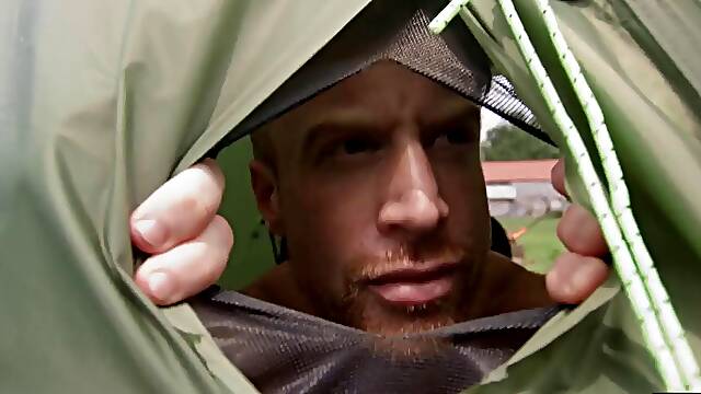 Camping trip gets intimate for a pair of horny gay lovers