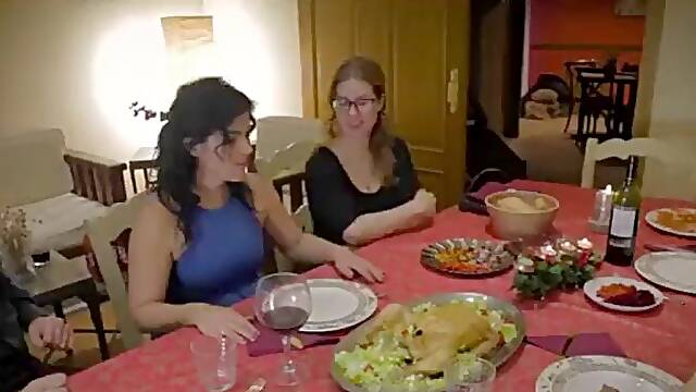 Dinner Party: Blowjob, Doggy Licking Porn