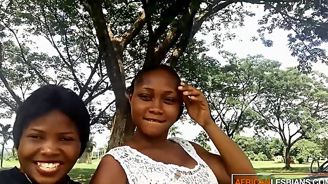 Real Amateur Black Girls First Time Lesbian Sex Makes Them Cum Real Hard