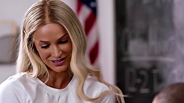 Teacher is seduced by his busty student Emma Hix, John Legendary