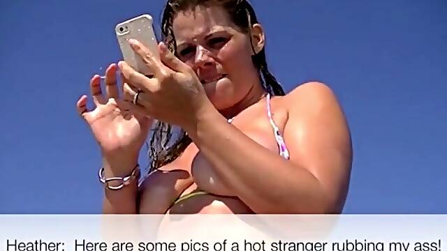 Voyeurchamp.com Exhibitionist Wifey Heather Vs Beach Hidden Cam!