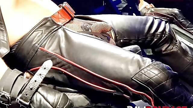Dominant master enjoys jocky nipple and cockplaying