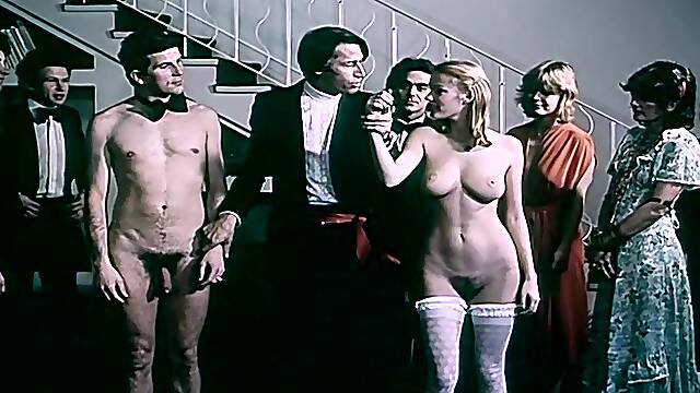 Insatiable vintage milfs indulge in hardcore group fucking