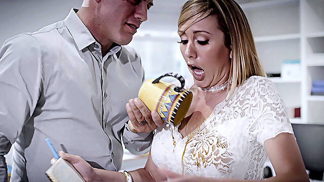 Oops! Did I just spill my drink on you?