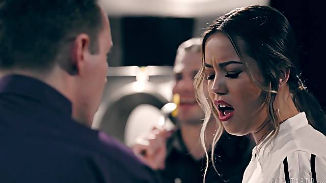 Wife grants herself a wild fuck during dinner