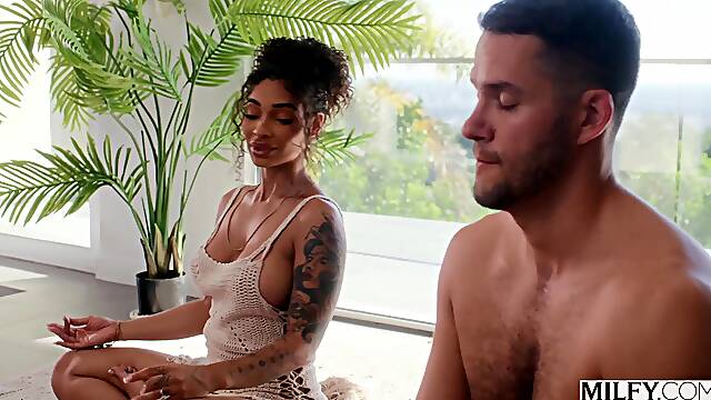 MILFY Fit Yoga MILF Medusa Rides Young Studs Penis All Day