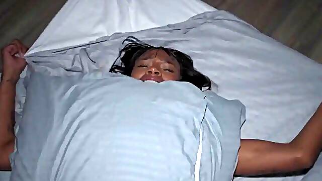 Ebony Slut Gets Huge Creampie