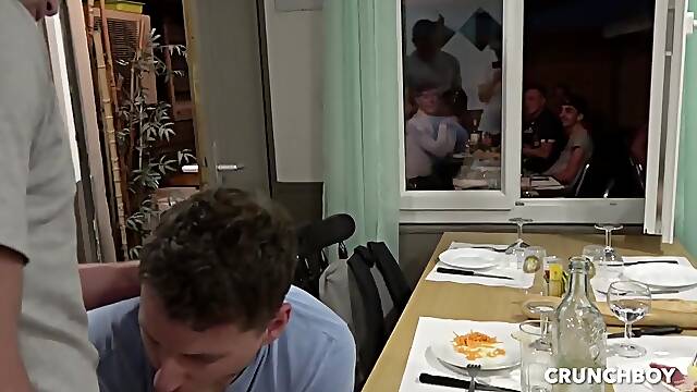 Fucked Raw By Straight Outdoor Restaurant - CrunchFrenchBareback