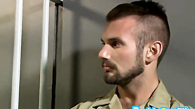 Sexy Chris Harder pounded doggystyle for voyeurs to watch