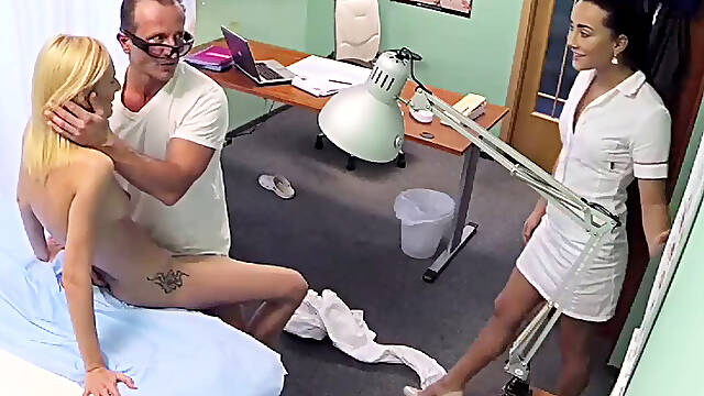 Threesome hospital sex