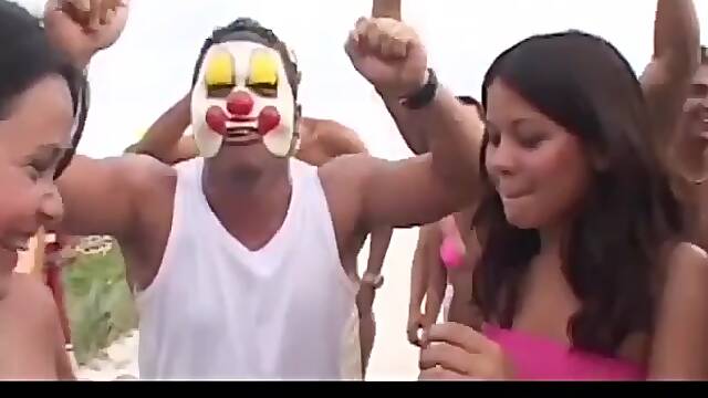 Brazilian anal party orgy