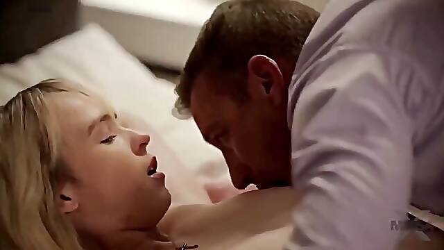 Sexy blonde Lilly gets fucked by stepdad with cum on her bush
