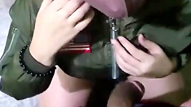 Deepthroat blowjob with surprise cum in mouth