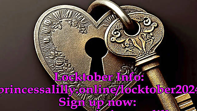 Mistress dominates submissive male in Locktober Chastity Challenge