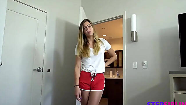 Stepbro's morning wood gets a rude awakening with Avery Cristy