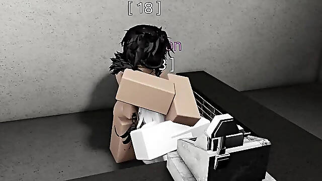 White roblox slut plays criminality and gets fucked like a toy