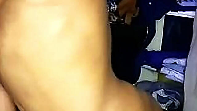 Creampie for this hot ebony teen
