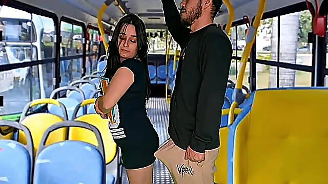 Student being groped on the bus in public!