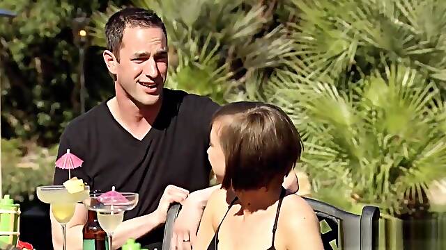 Sexy amateur couple tries a swinger club for the first time