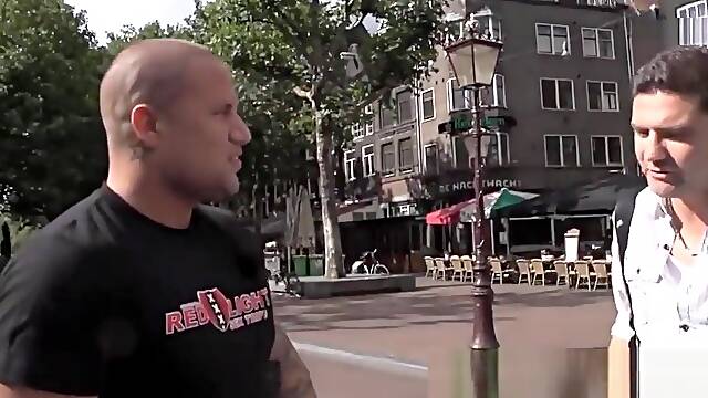 Dutch hooker rides and gets mouth jizzed