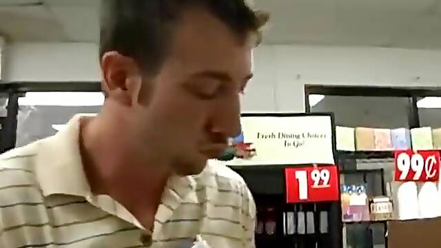 Claire Dames rough sex in a store