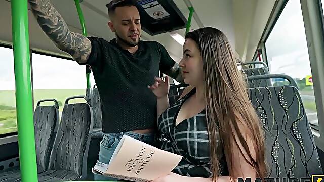 MATURE4K. Im so wet and want to suck your cock in the bus