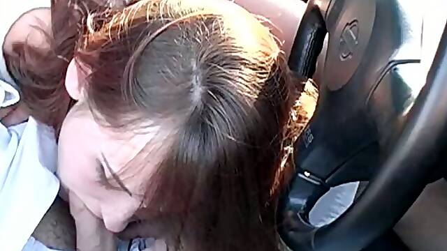 Hooker sucks in the car