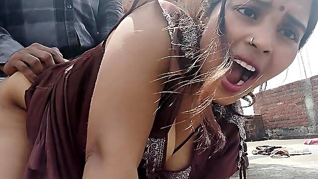 Indian Shali Hard Fucking with Crempie Sex